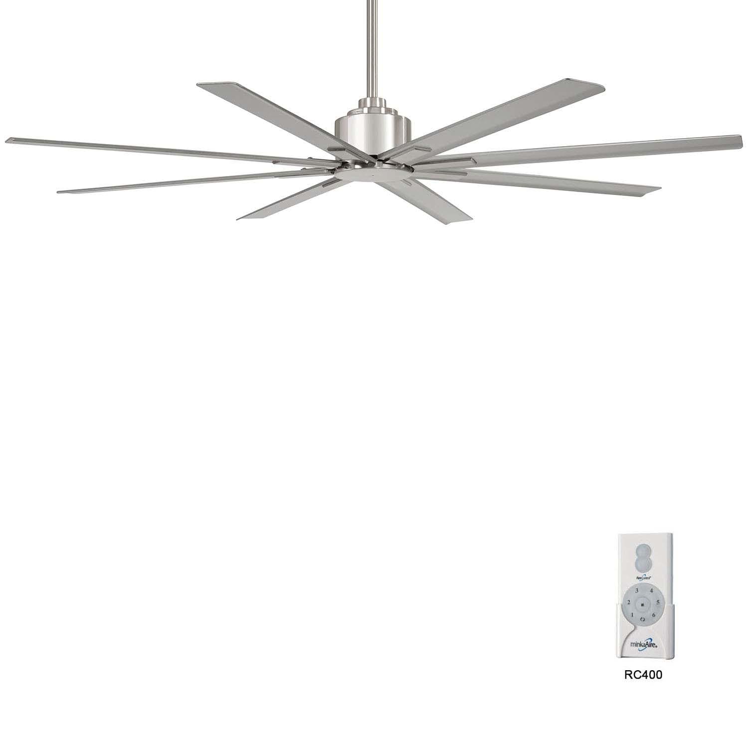 Minka-Aire Xtreme H2O 65-Inch 8-Blade Ceiling Fan in Brushed