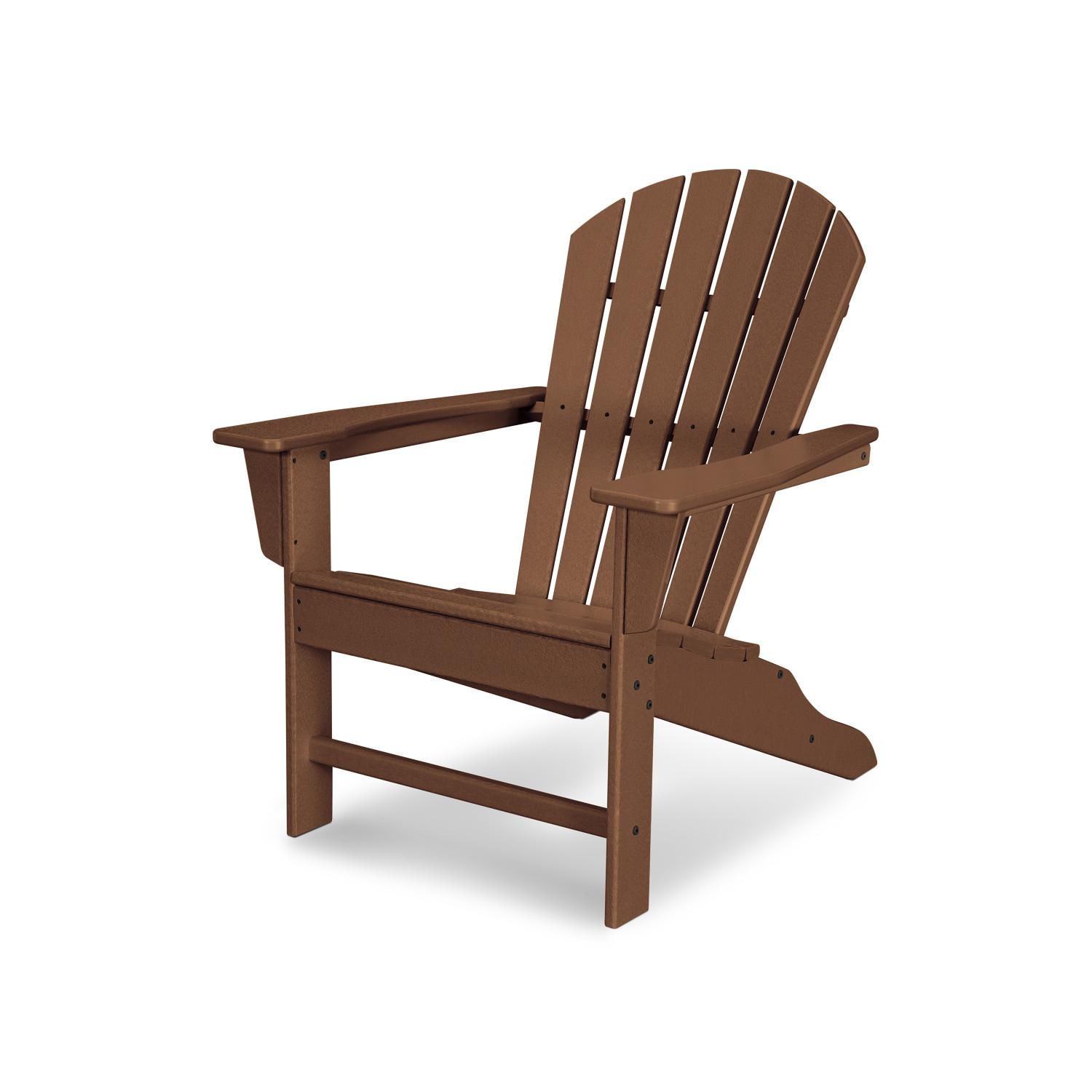 South Beach Recycled Plastic Adirondack in Teak by POLYWOOD BBQGuys