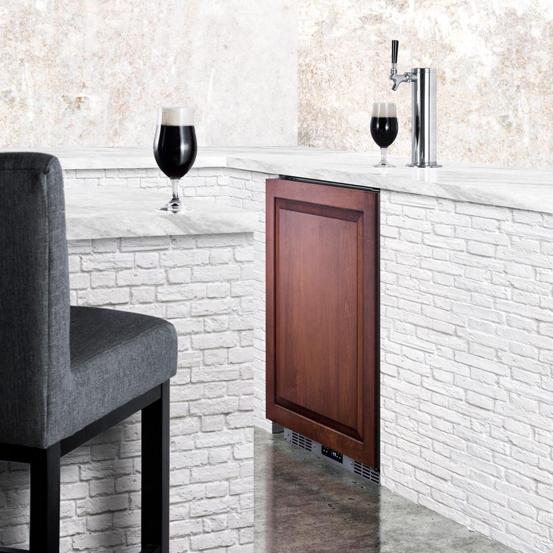 Summit SBC682PNR 24-Inch 5.6 Cu. Ft. Built-In Kegerator - Custom Panel - Lifestyle thumbnail