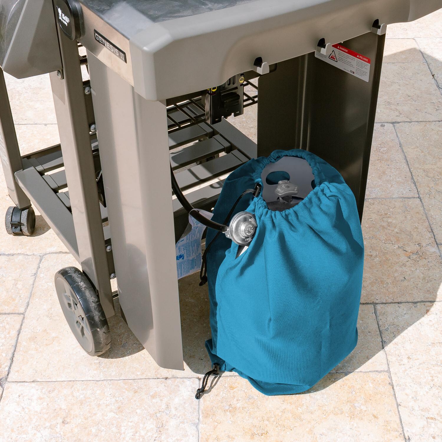 Signature Series Propane Tank Cover by BBQGuys - Lifestyle thumbnail