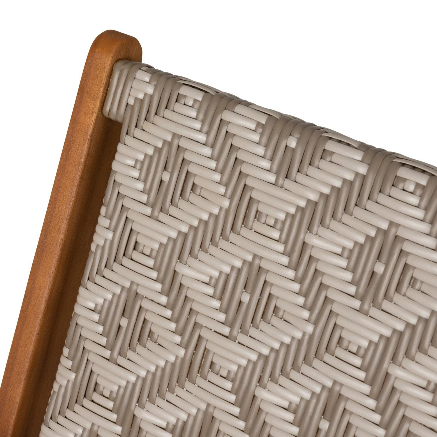 Crewview Outdoor Chair w/ All Weather Wicker Weave by Ultimate Patio - Detail thumbnail