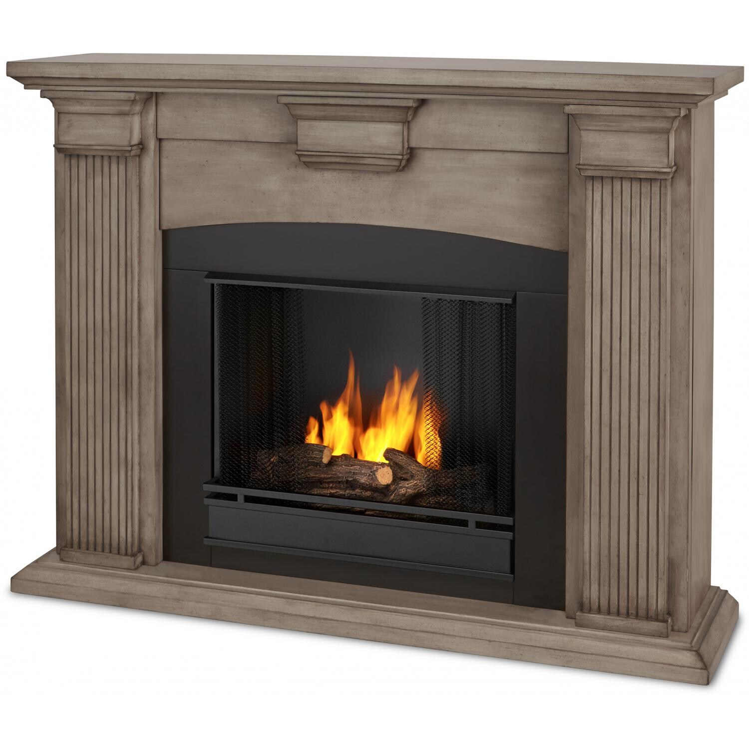 Real Flame Adelaide Gel Fireplace - Main - Dry Brush White thumbnail