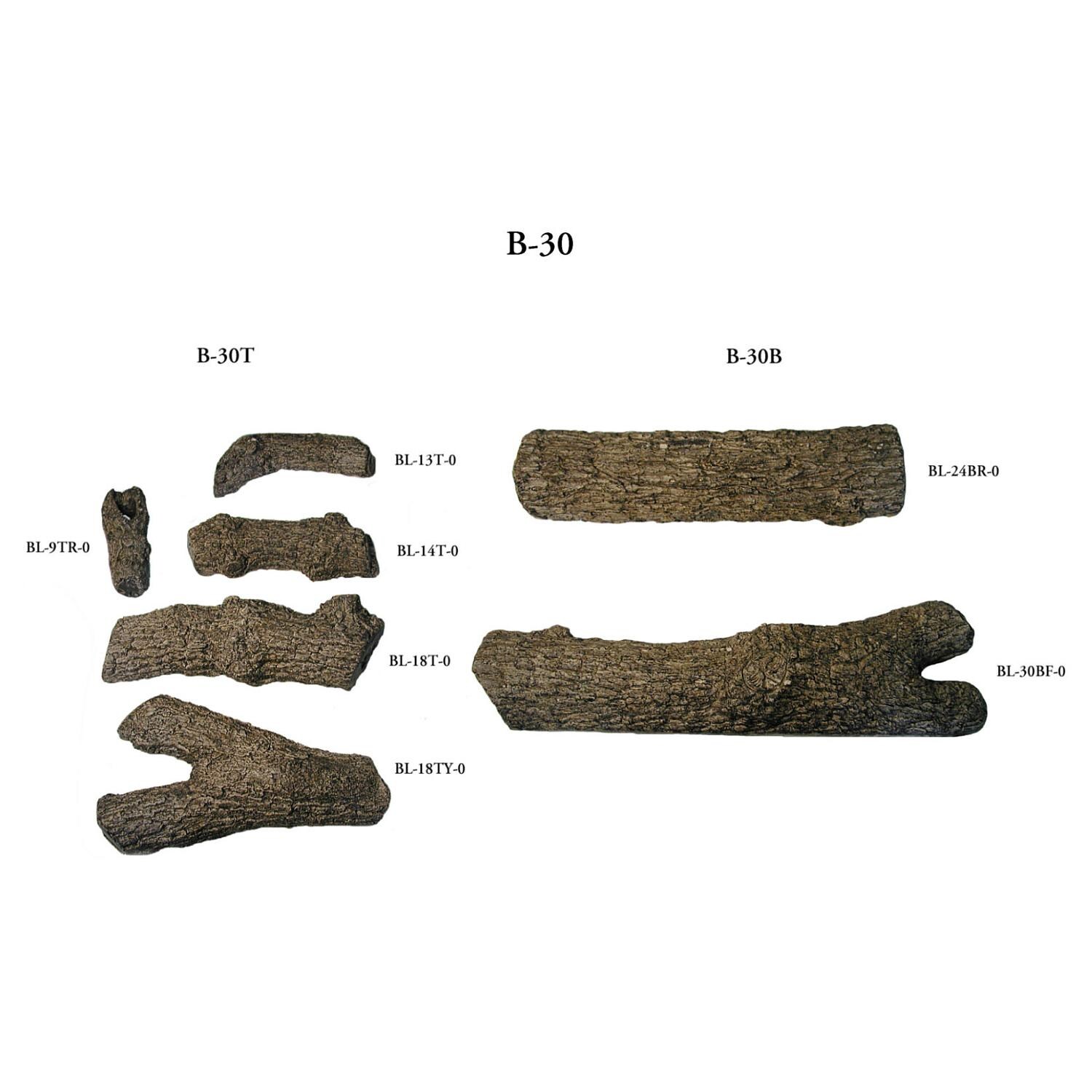 Peterson Real Fyre Royal English Oak 30-Inch Log Breakdown  thumbnail