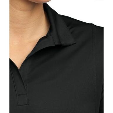 Polo-Tek Ladies Micropique Sport-Wick Polo Shirt 4XL - Black
