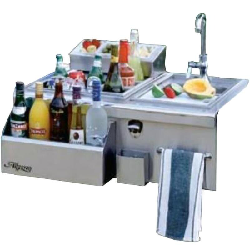 Alfresco 30Inch BuiltIn Bartender Center With Sink BBQGuys