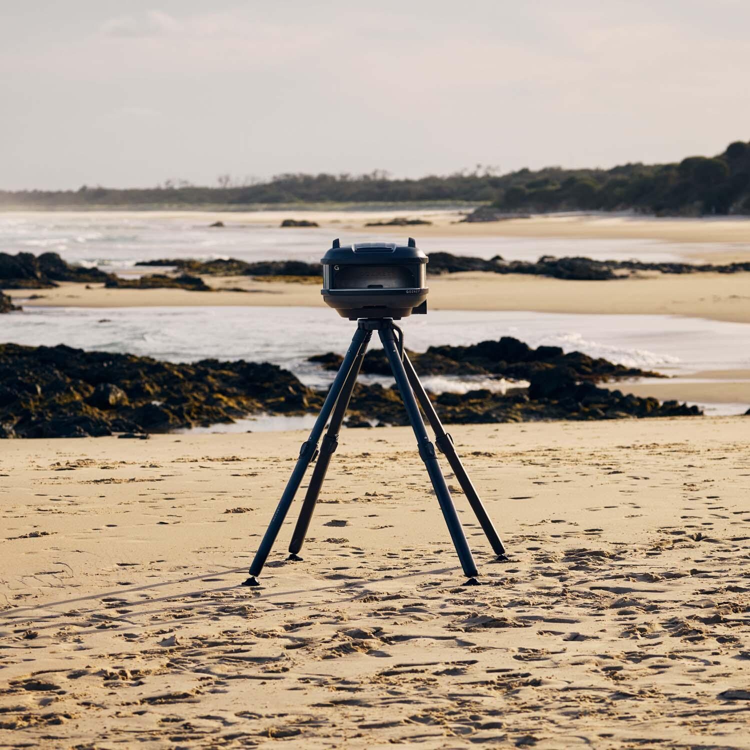 Gozney GTPOBUS1225 Tread Propane Pizza Oven - Black - On the Beach - Lifestyle thumbnail