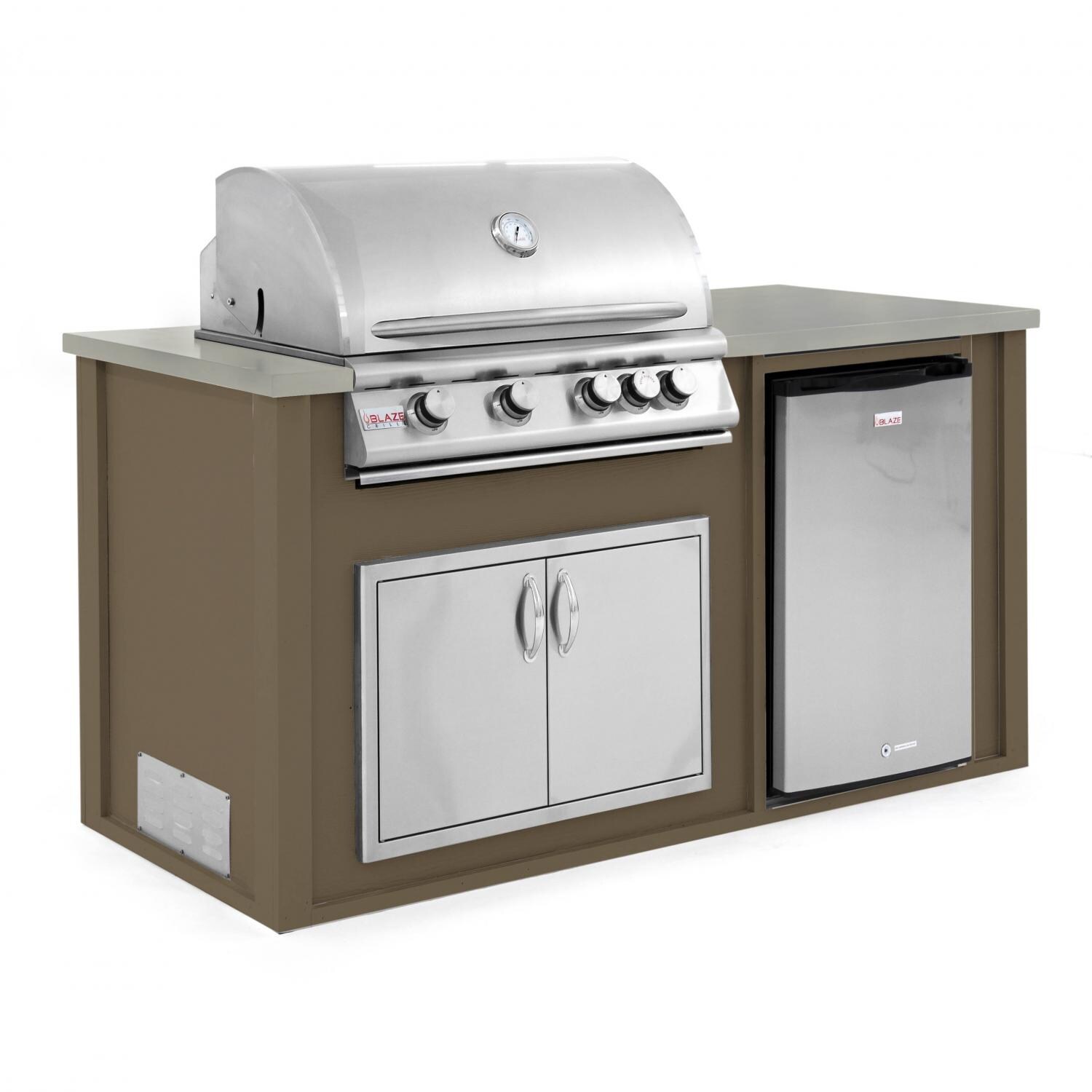 bbq grill with refrigerator