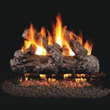 Peterson Real Fyre 36-Inch Rustic Oak Log Set With Vented Natural Gas G45 Burner - Match Light