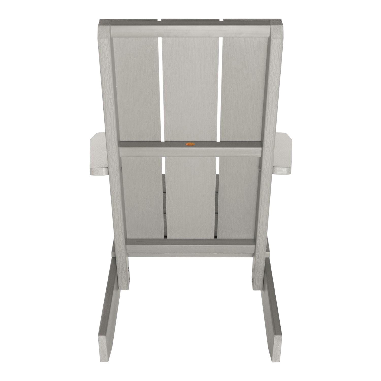 Lakeview Classical Cove Modern Adirondack Chair - Harbor Gray - Back thumbnail