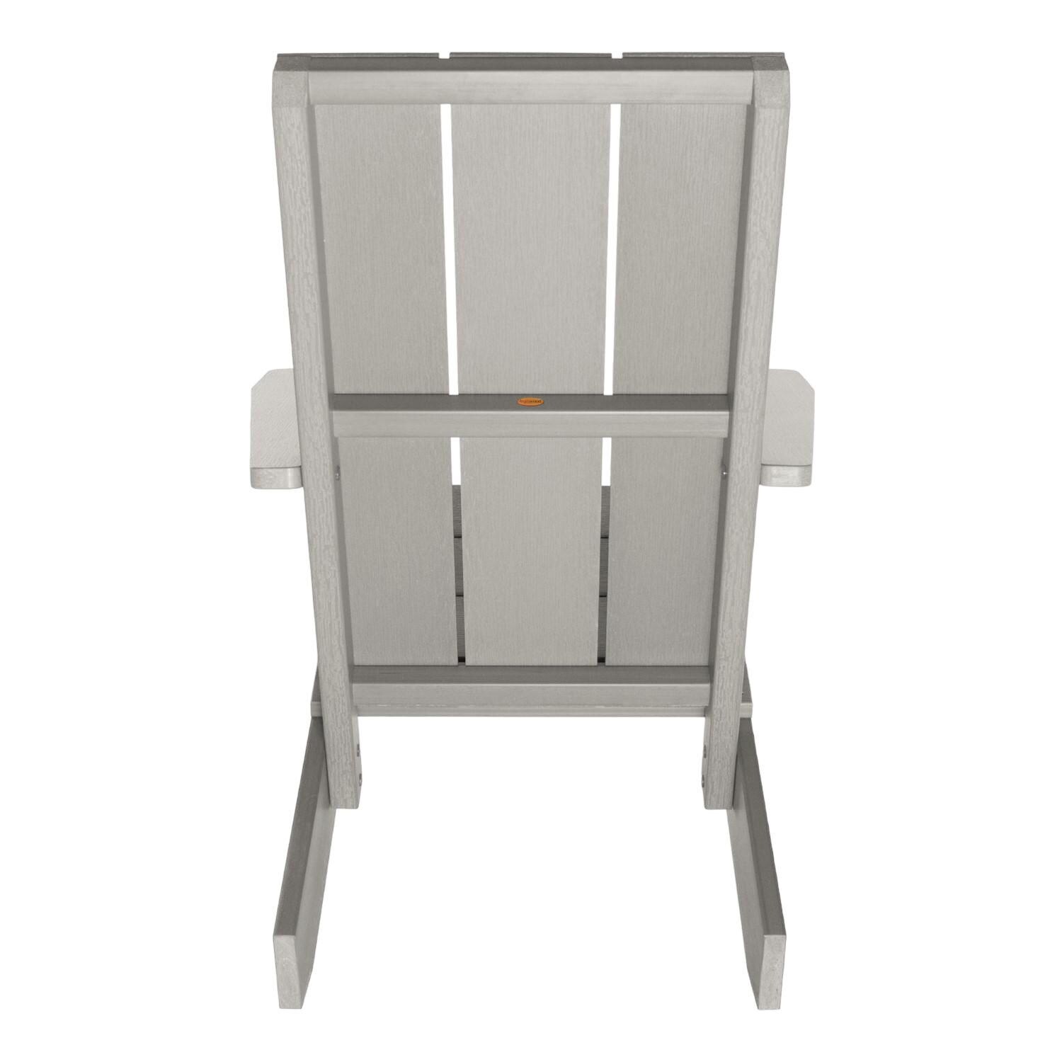 Lakeview Classical Cove Modern Adirondack Chair - Harbor Gray - Back thumbnail