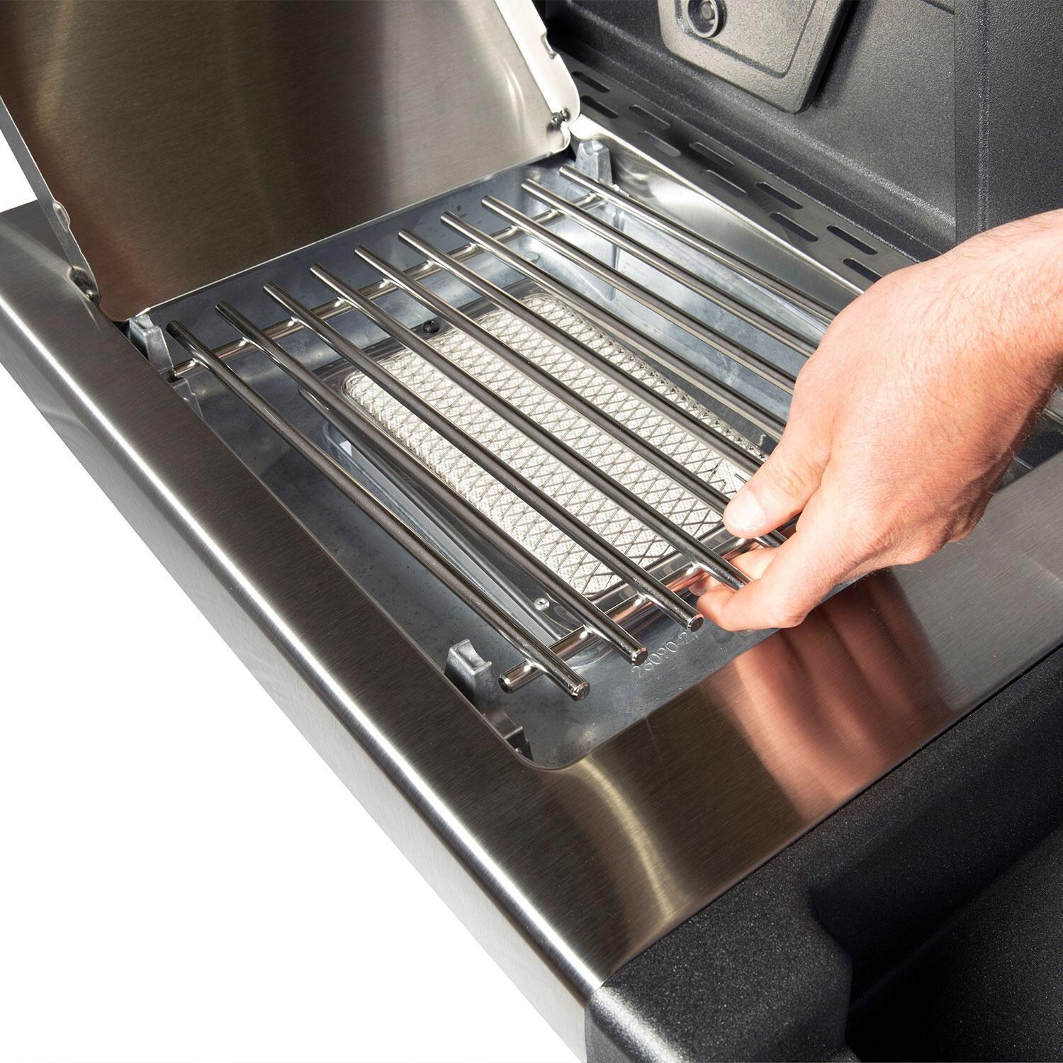 Broil King 18677 Natural Gas Infrared Side Burner Kit - Attach/Remove Grate - Detail thumbnail