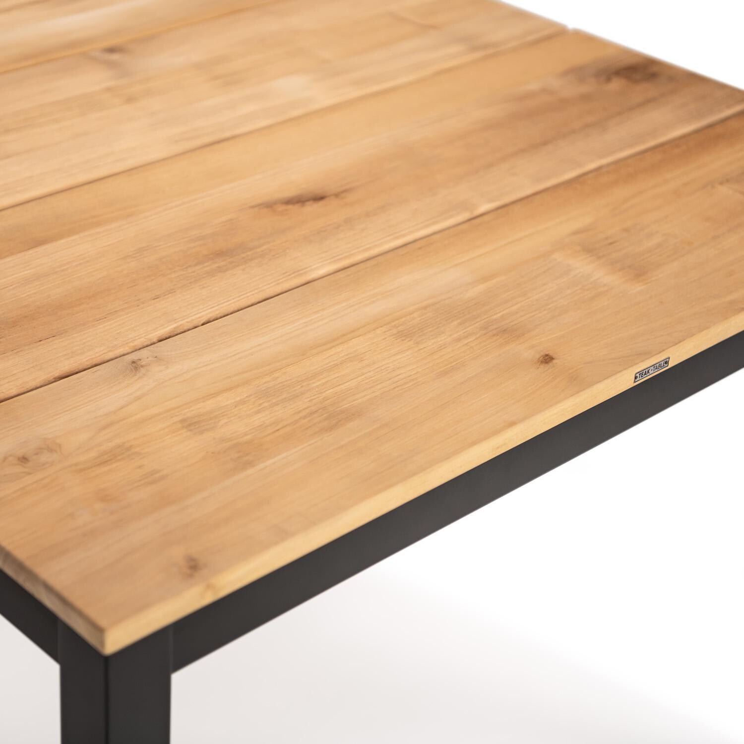 Teak + Table Paros/Barbados 78 Inch 7 Piece Dining Set - Table Detail - Detail thumbnail