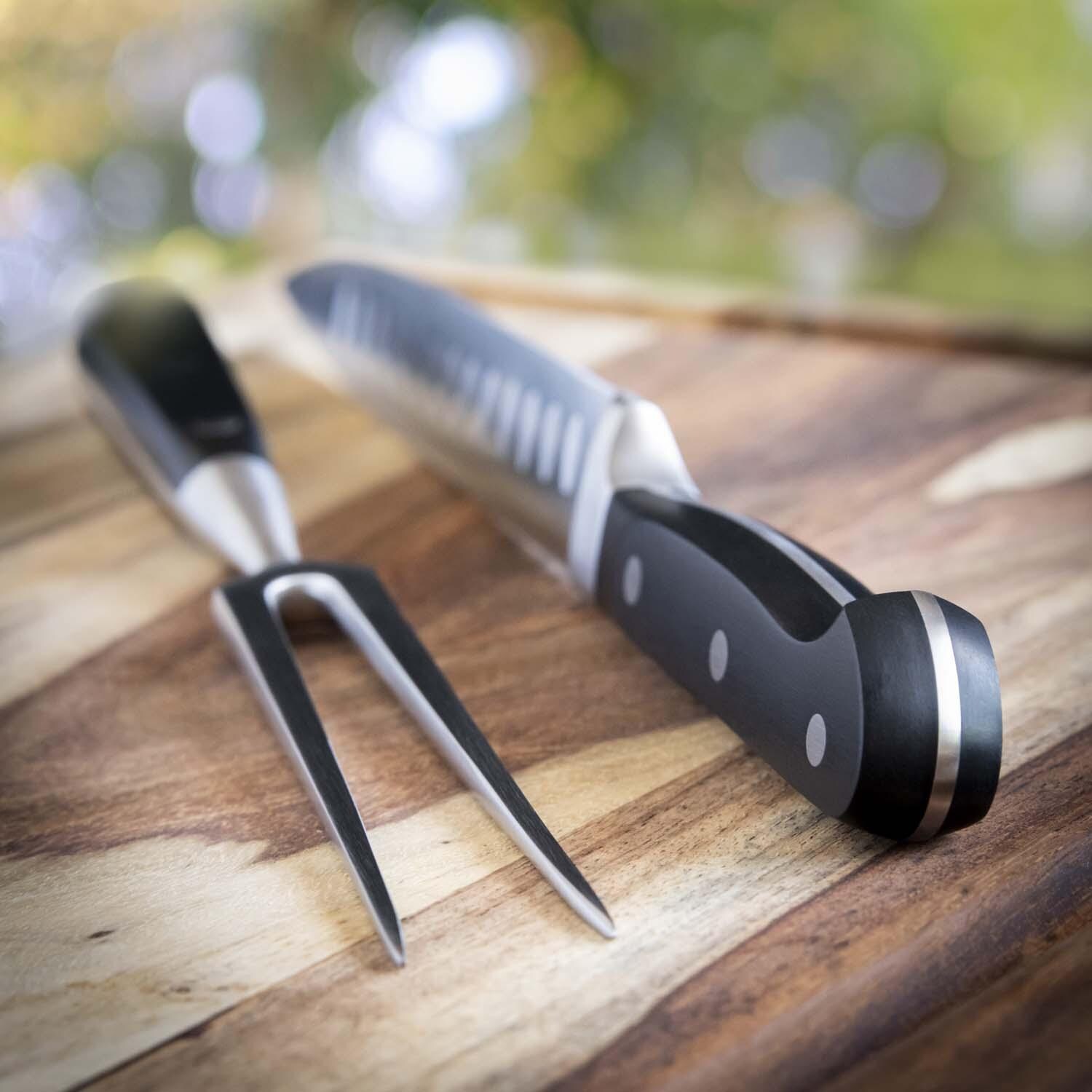 Oklahoma Joe's 6837889R04 Blacksmith 2 Pc Carving Set - Handle - Lifestyle thumbnail