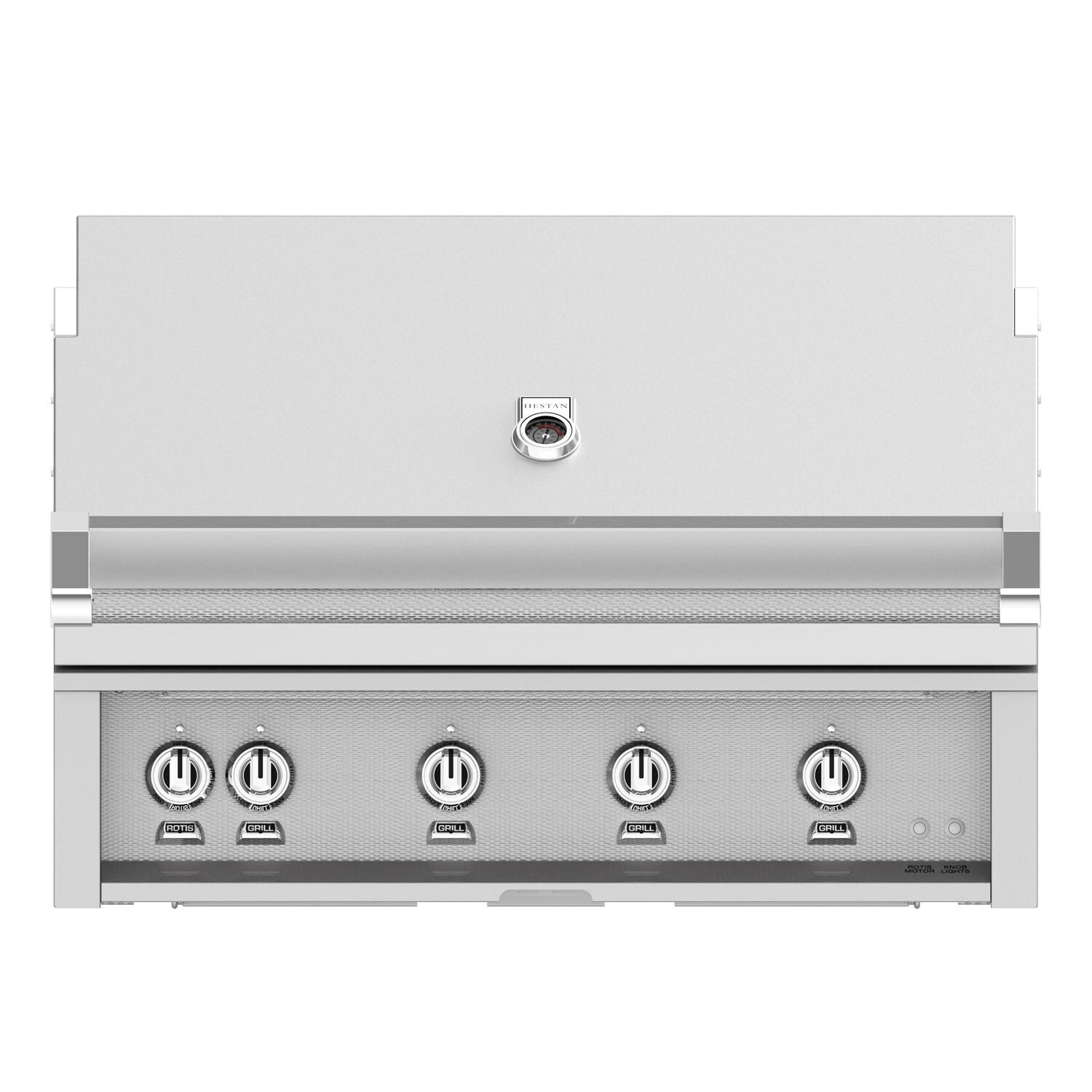 Hestan Steeletto 42-Inch Built-In Natural Gas Grill with Sear Burner & Rotisserie