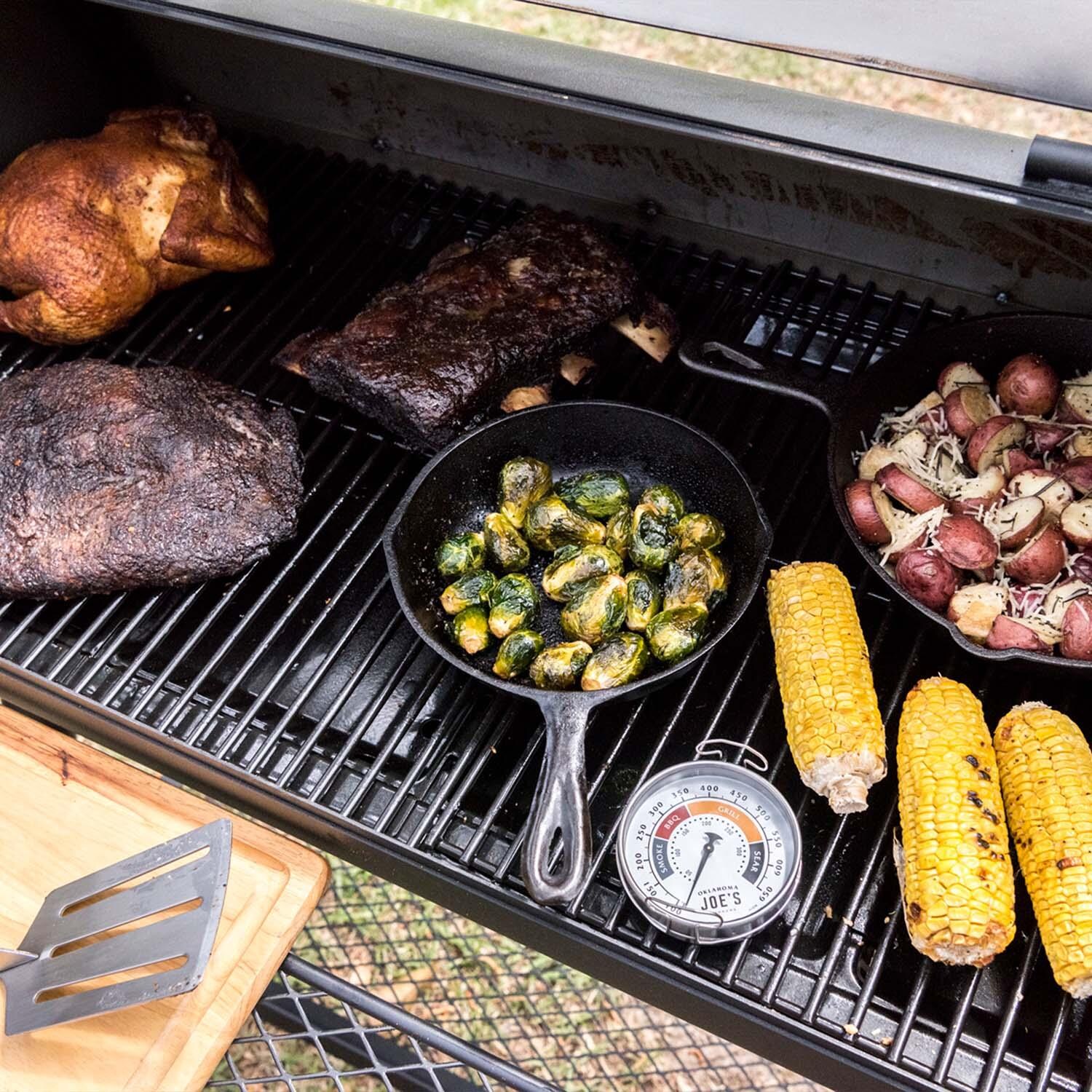 Oklahoma Joe's 17202053 Longhorn Reverse Flow Smoker - Cooking Meal - Lifestyle thumbnail