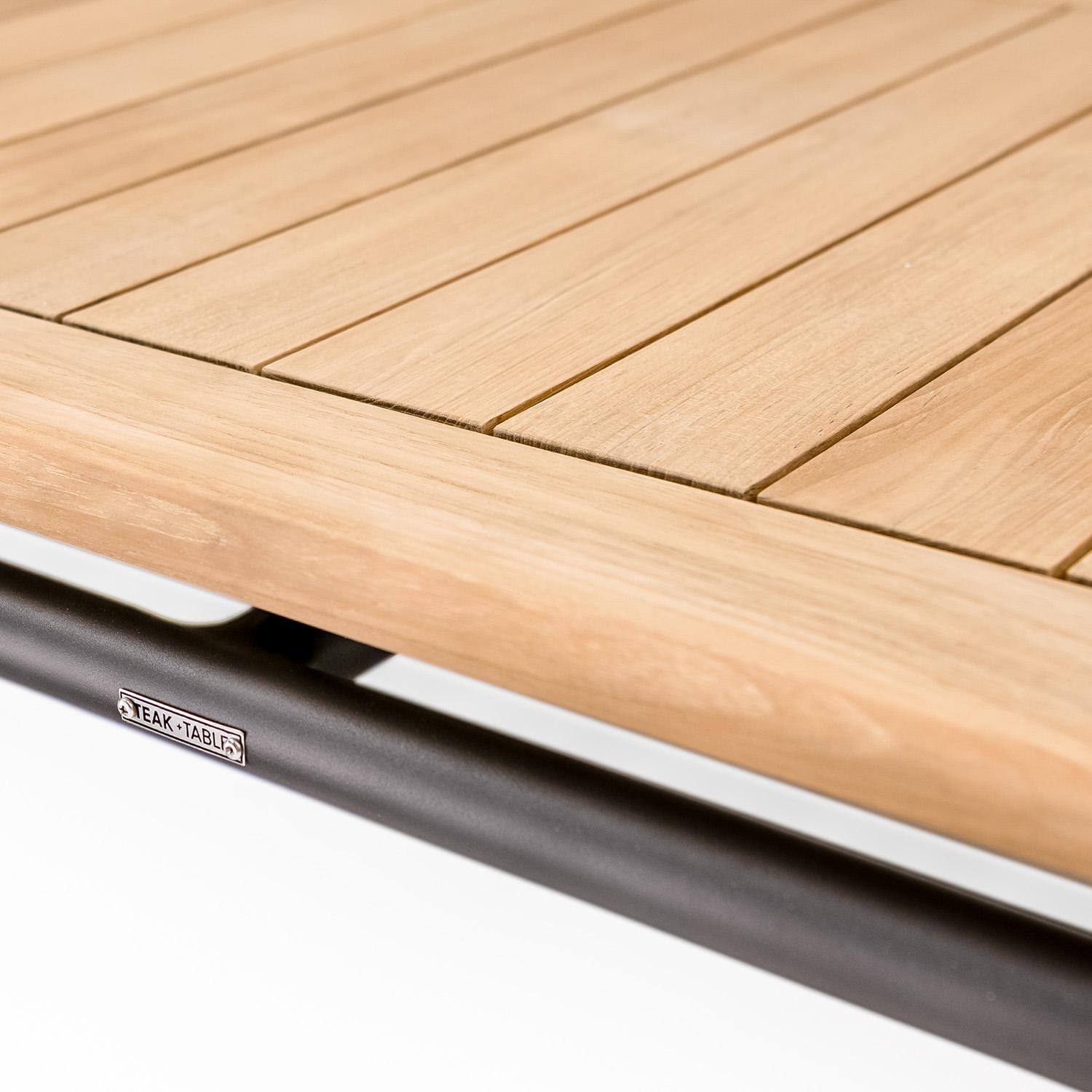 Teak + Table Paros Sofa/Clubs 4 Piece Lounge Set in Natural - Coffee Table Detail - Detail thumbnail