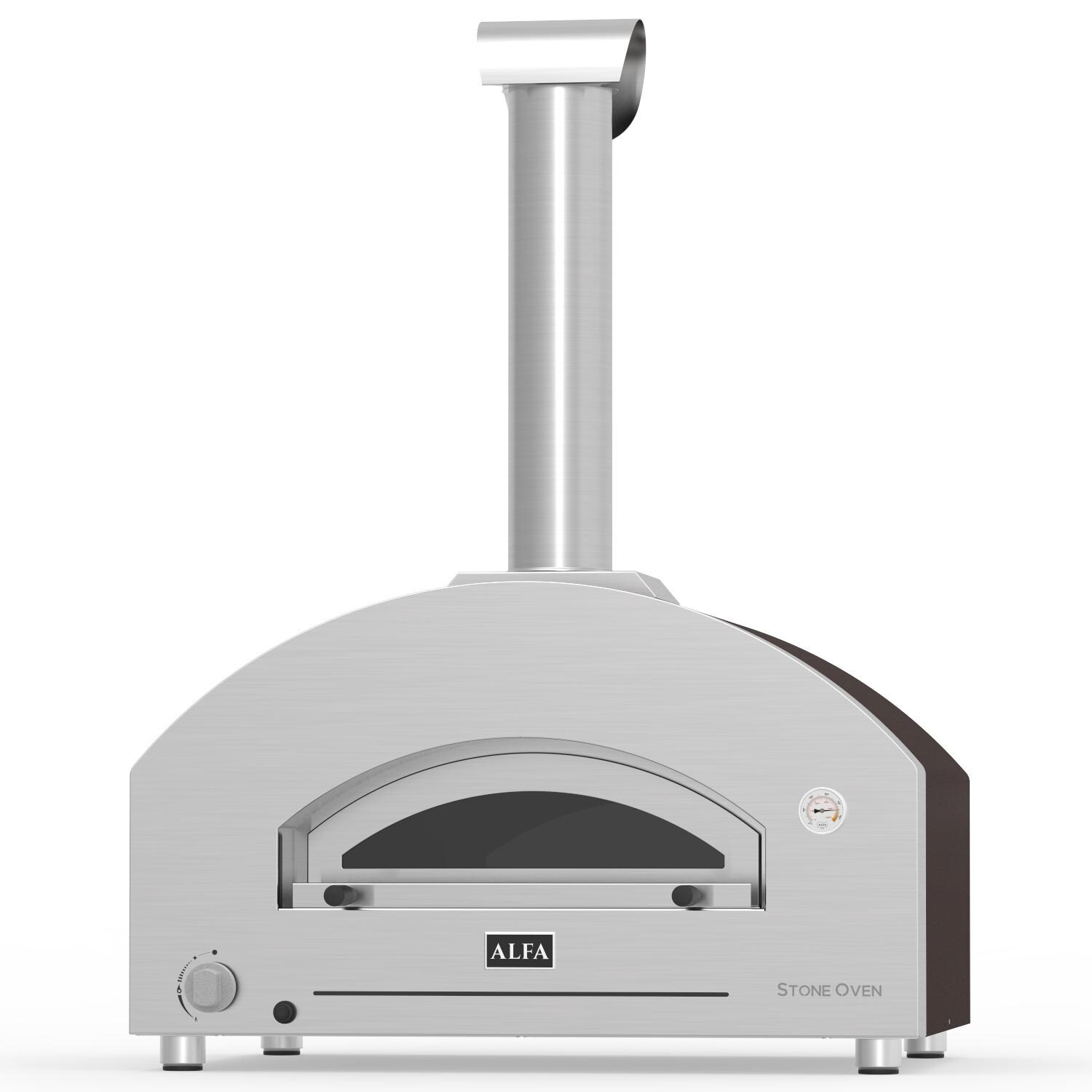 Alfa Stone Oven Large 31-Inch Outdoor Countertop Natural Gas Pizza Oven W/ Propane Conversion Kit - Copper - FXSTONE-L image