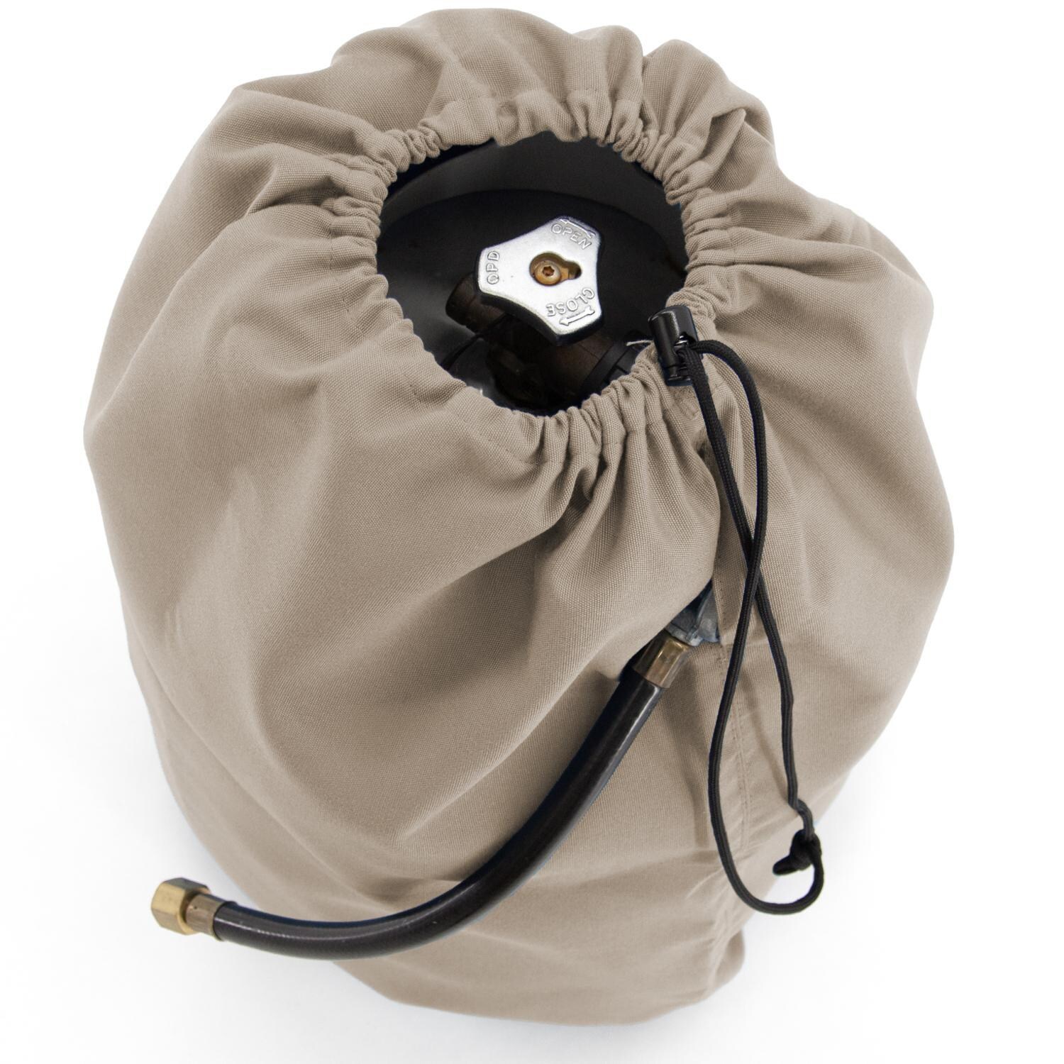 Signature Series Propane Tank Cover by BBQGuys - In Use Above thumbnail