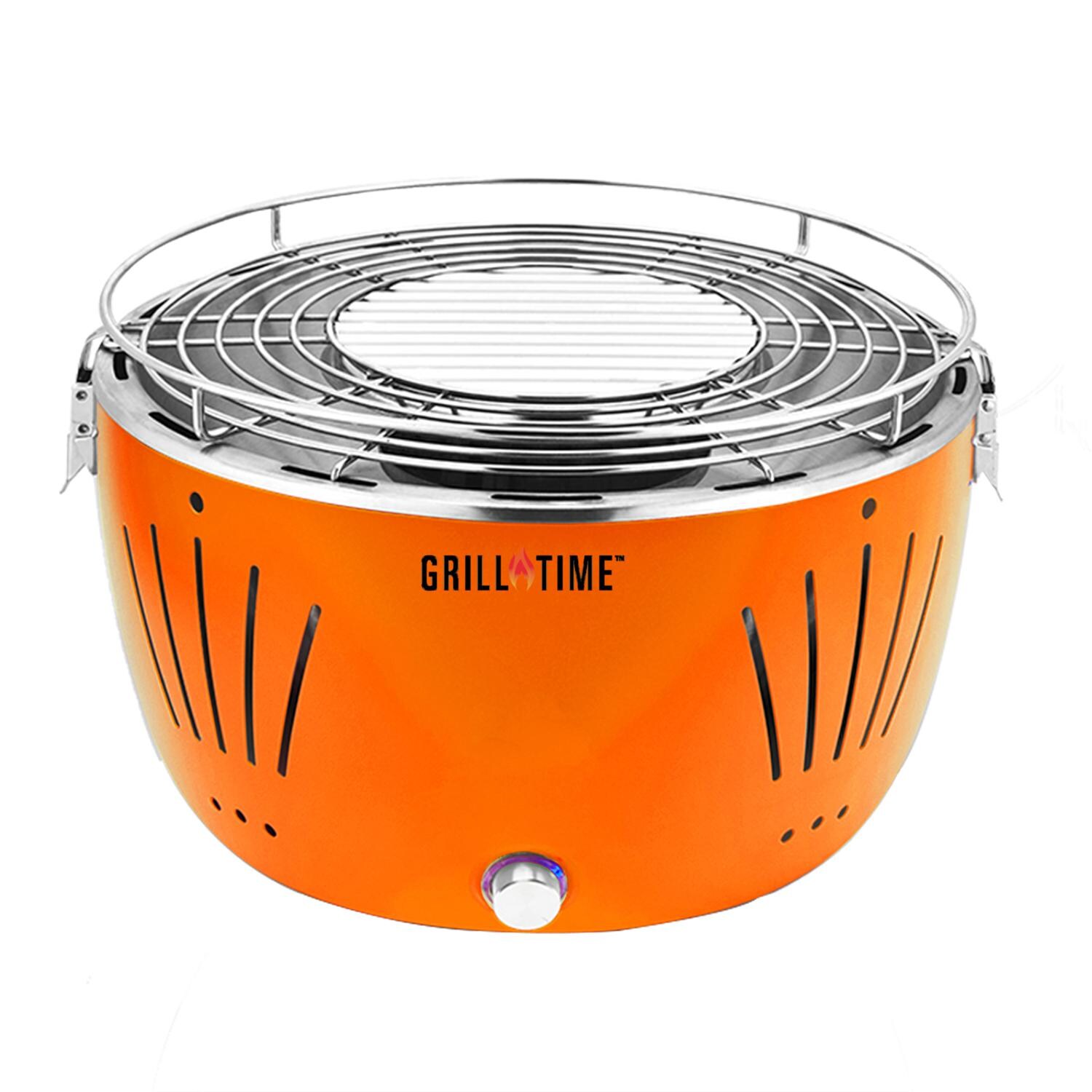 Grill Time UPG-O-13 Tailgater GT Orange Portable Charcoal Grill thumbnail