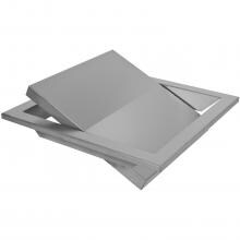 BBQGuys Kingston Series 14-Inch Stainless Steel Trash Chute With Flip-Top Cover