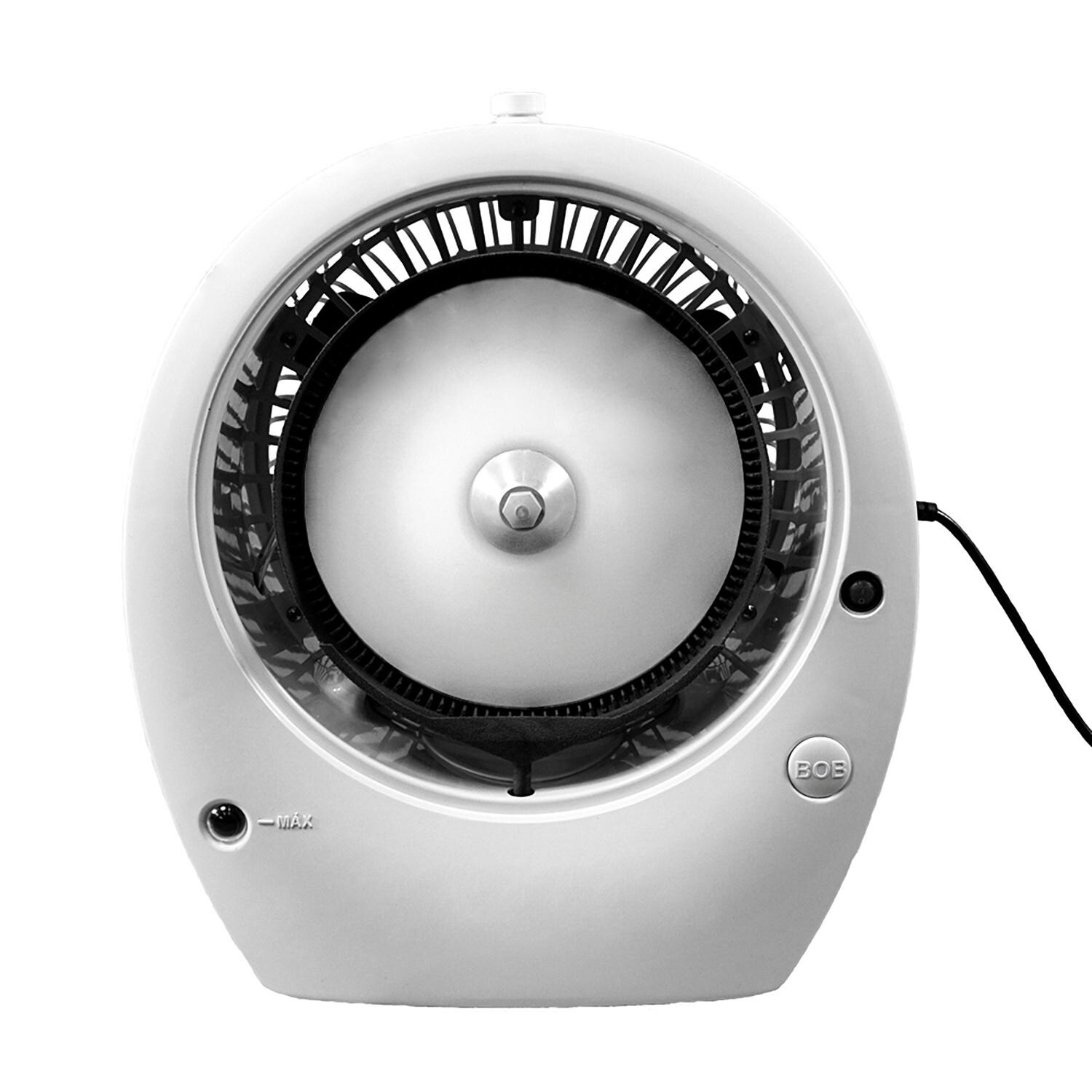 Ecojet by Joape LVP-020302 Bob Tabletop Outdoor Misting Fan - White - Front View thumbnail