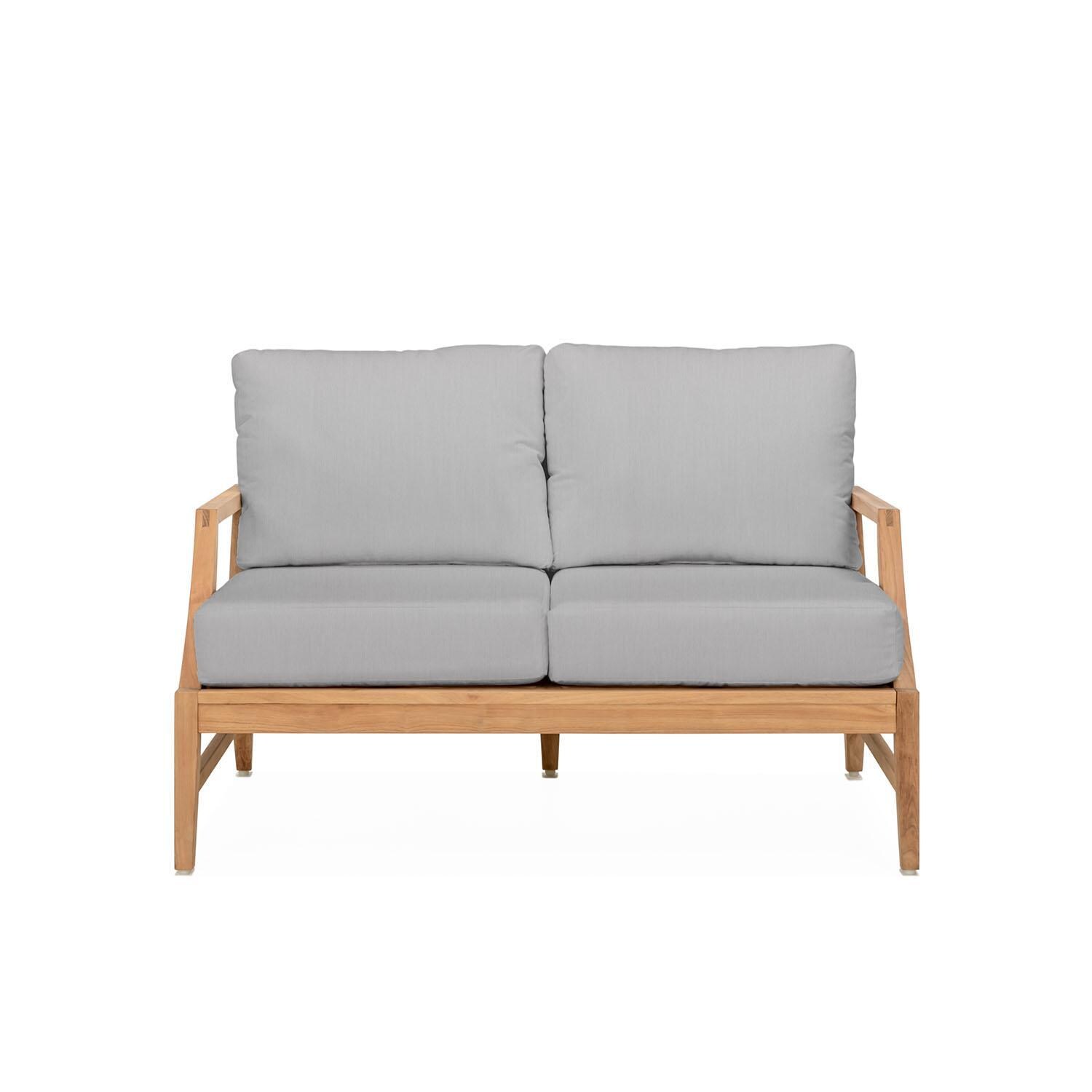 Teak + Table Charleston Loveseat in Granite - White Background thumbnail