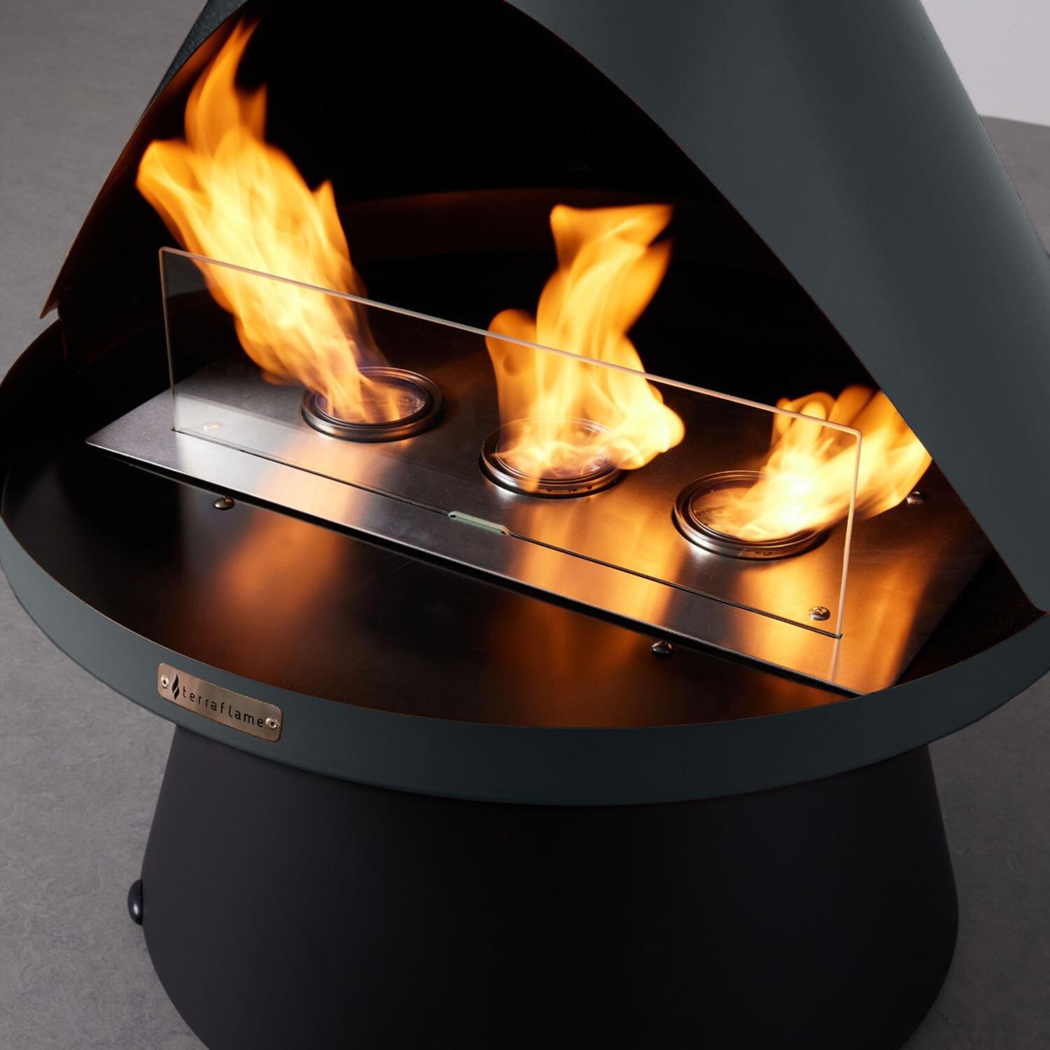 TerraFlame Lloyd Modern Gel Fuel Fireplace - Graphite - Detail thumbnail