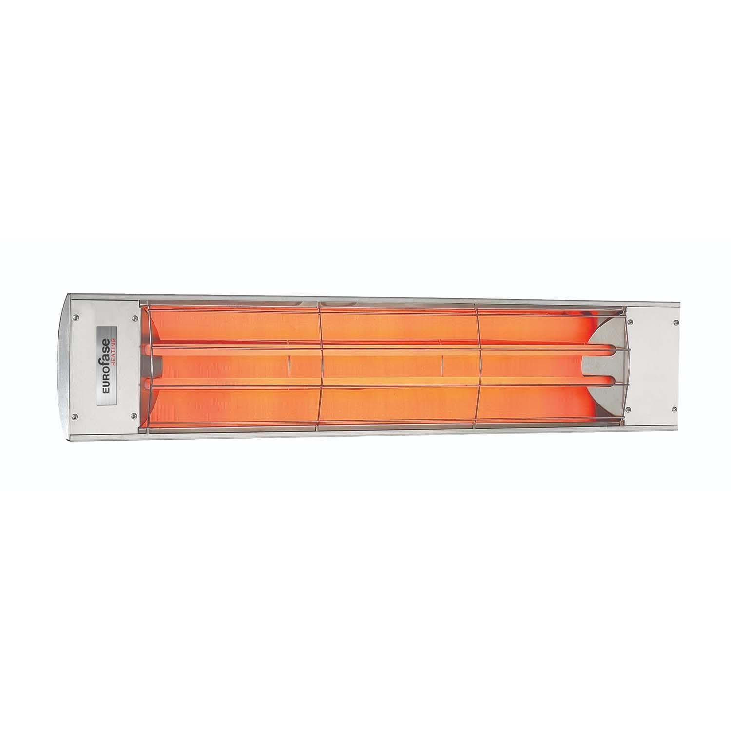 Eurofase 39-Inch 4000 Watt Dual Element 240V Electric Infrared Patio Heater - Stainless Steel - EF40240S