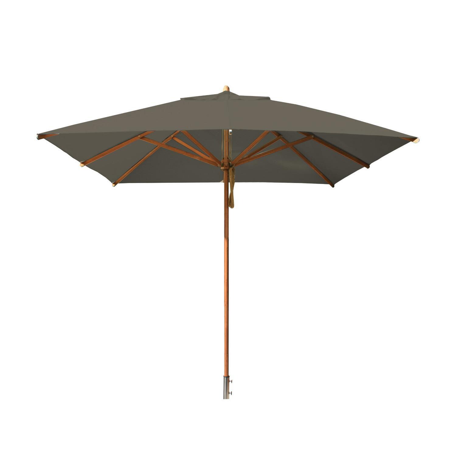 Bambrella Levante 8 1/2 Ft. Square Market Umbrella - Grey Canopy