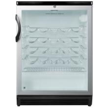 Summit Commercial 24-Inch 36 Bottle Freestanding Wine Cellar / Cooler - Stainless Steel / Black Cabinet - SWC6GBLHV image
