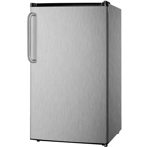 Summit 3.6 Cu. Ft. Freestanding Refrigerator - Stainless Steel - Angle thumbnail
