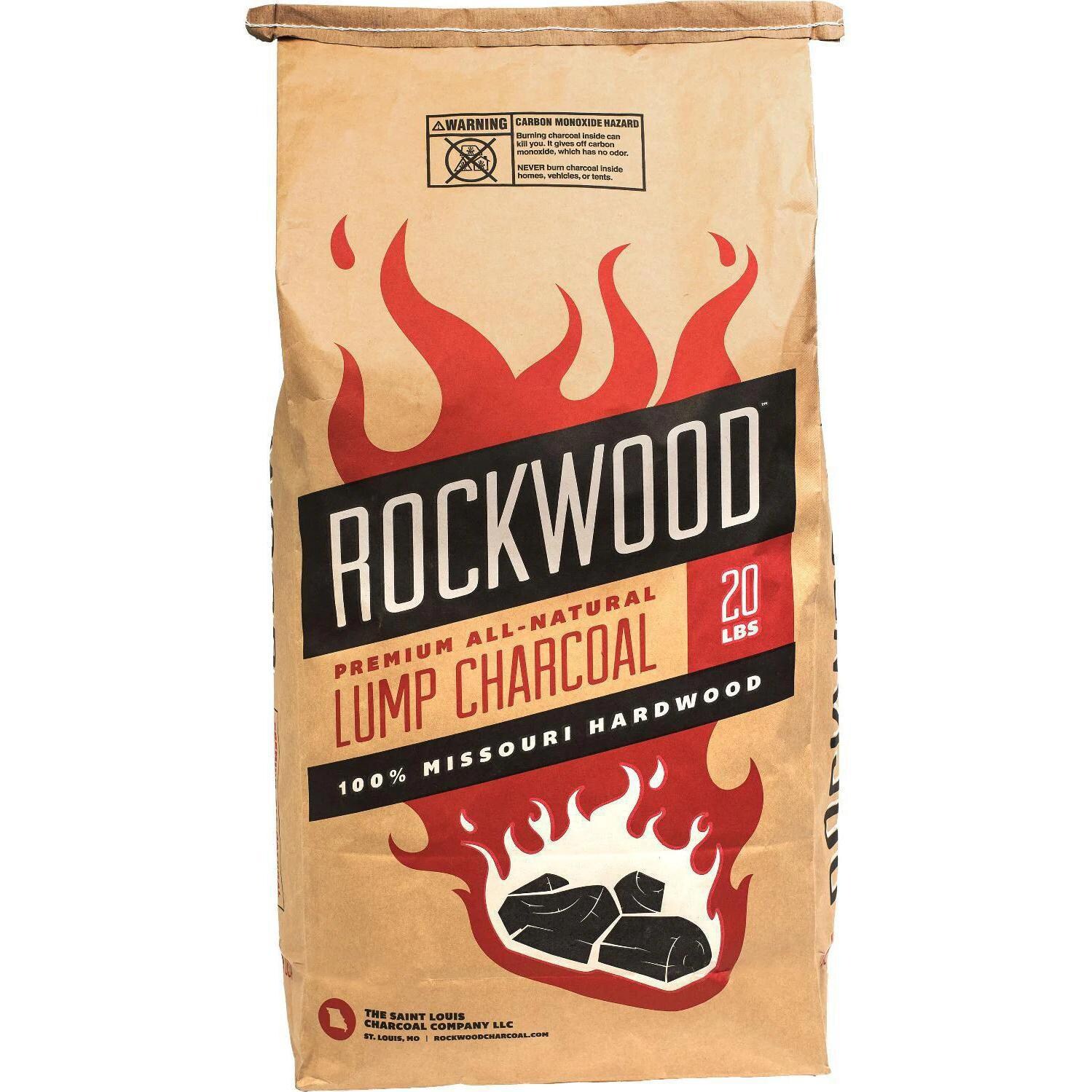 Rockwood RW20 All-Natural Hardwood Lump Charcoal - 20 Lbs thumbnail