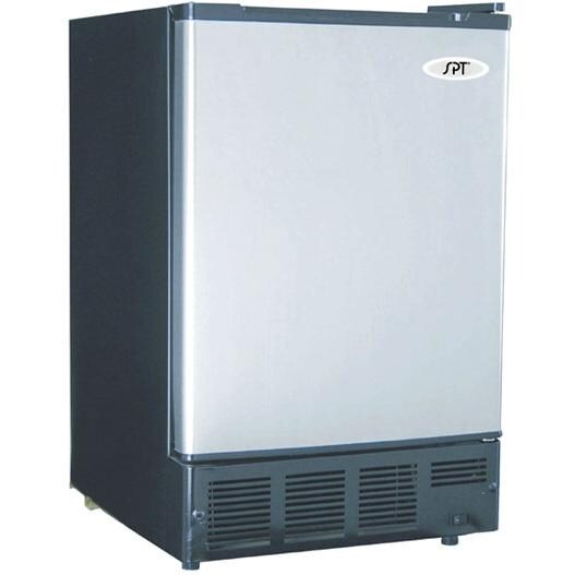 Sunpentown 12 Lb. Under Counter Ice Maker - Stainless Steel Door / Black Cabinet - IM-150US