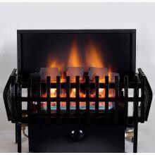 Rasmussen 20-Inch Chillbuster Fireplace Set With Vent Free Propane CoalFire Classic Style Basket Burner - Manual Safety Pilot