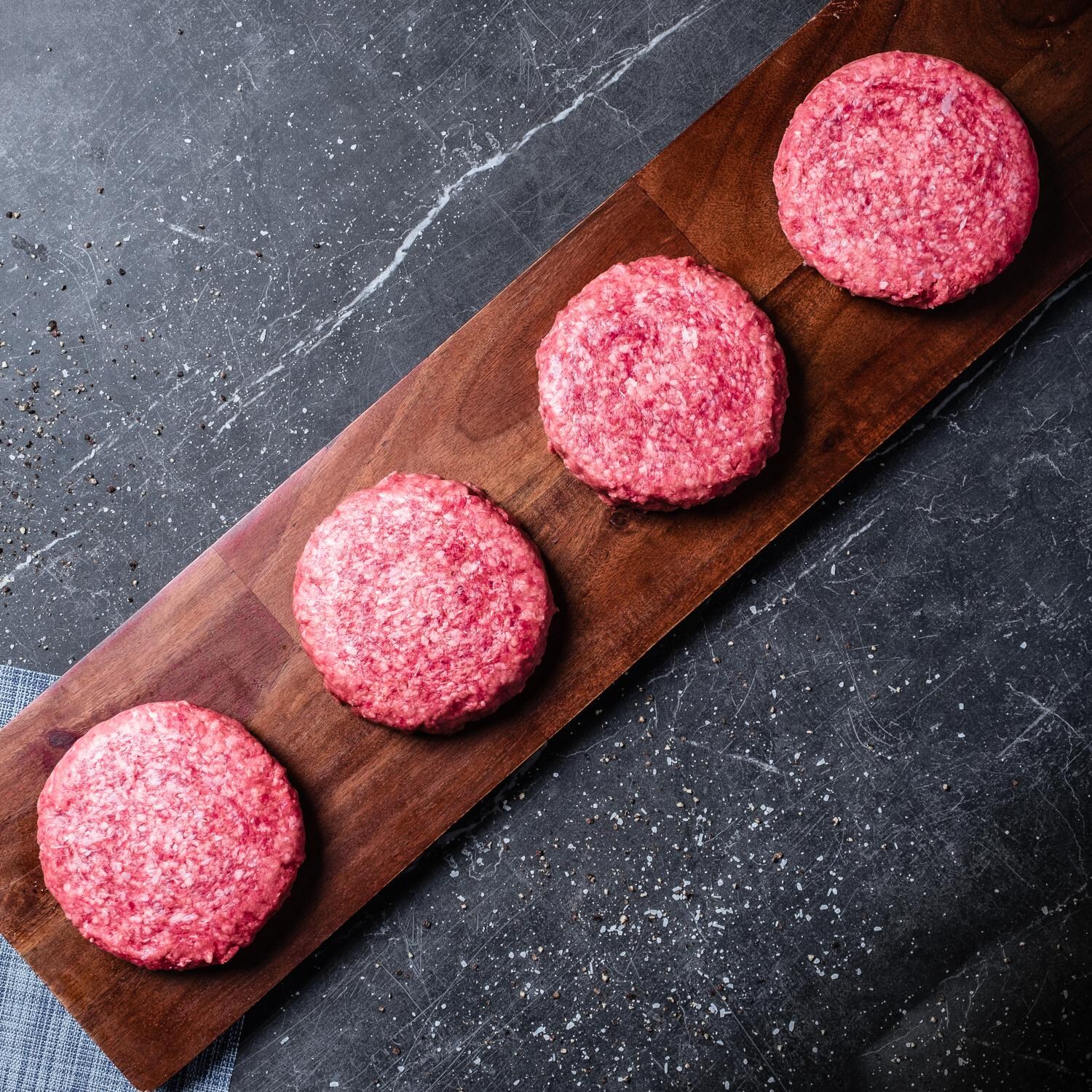 Steakhouse Blend Burgers, 8 oz (12) | Chuck/Brisket/Short Rib | BBQGuys USA Premium Cuts image