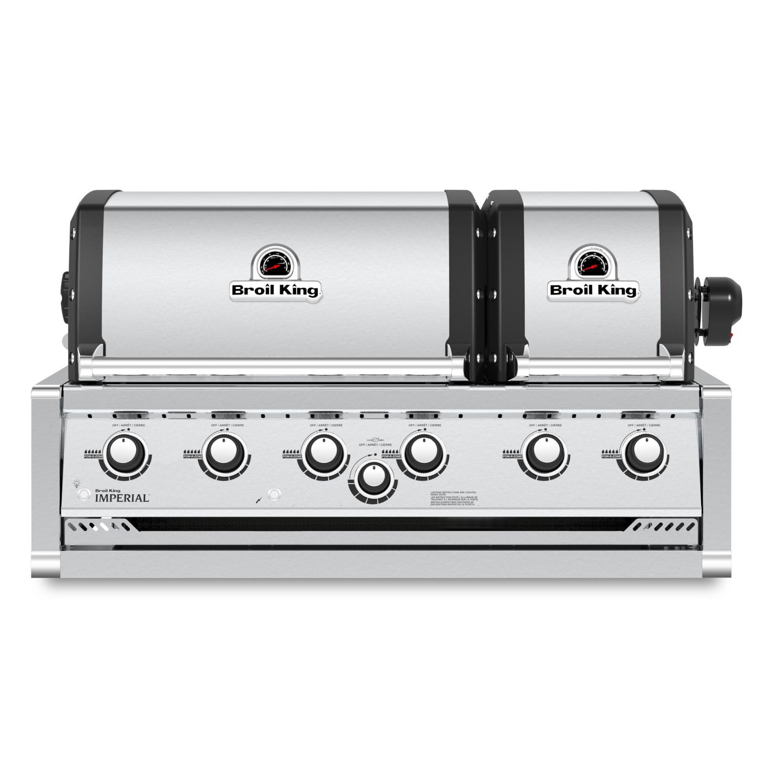 Broil King 957077 Imperial S 670 6-Burner Built-In Natural Gas Grill With Rotisserie - Stainless Steel thumbnail