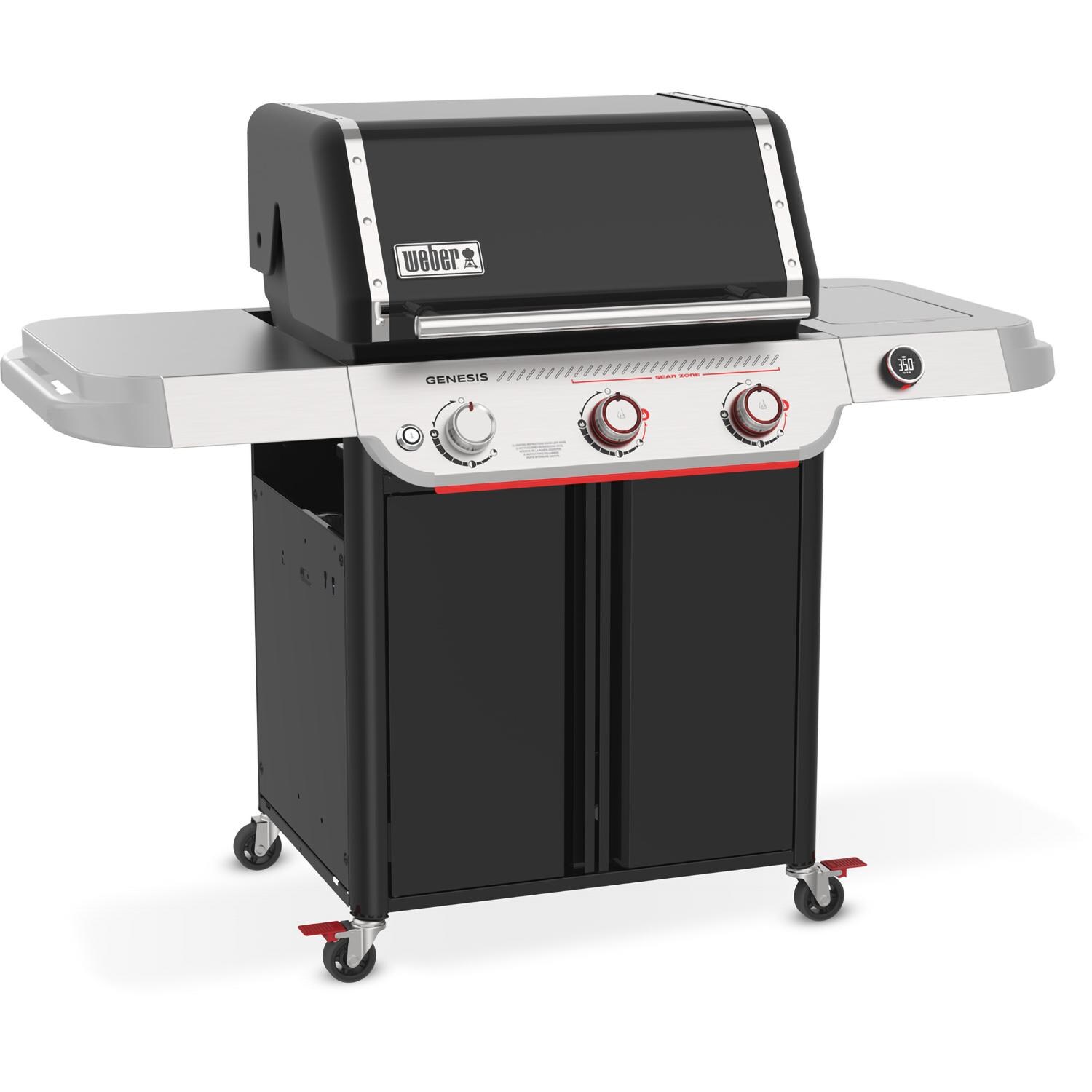 Weber Genesis EX-325W Propane Gas Grill - Black - 1501822 - Angled Right - White Background thumbnail