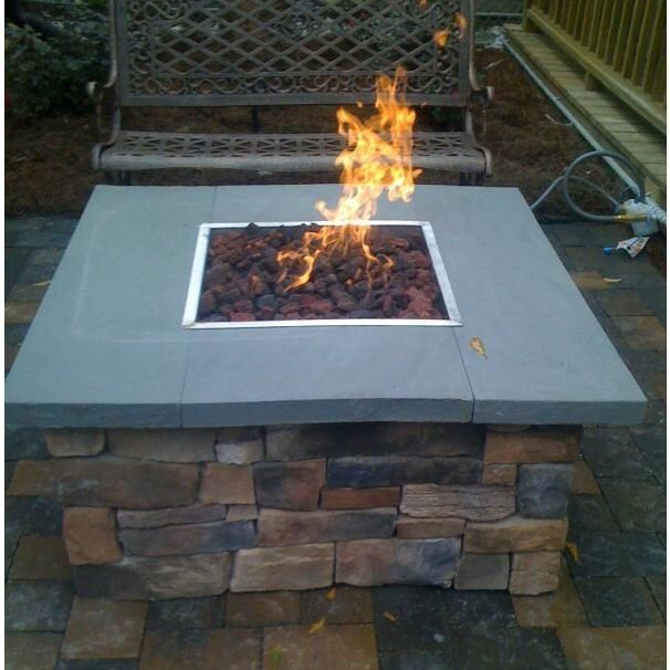 36-Inch Natural Gas Fire Pit Table By OEC - Cultured Stone ... 36-Inch Natural Gas Fire Pit Table By OEC - Cultured Stone ... on Natural Gas Fire Pit id=13833
