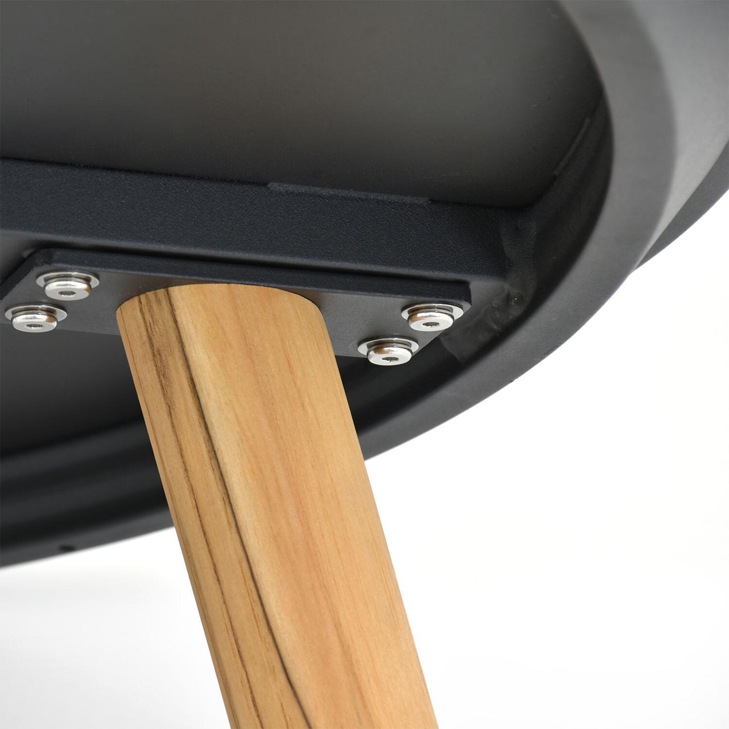 Madison Bay 13 Inch Teak Outdoor Coffee Table by Lakeview Outdoor Designs - Bottom View - Close Up - Detail thumbnail