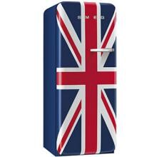 Smeg 9.22 Cu. Ft. Left Hinge Retro Style Refrigerator / Freezer - Union Jack FAB28UUJL1 image