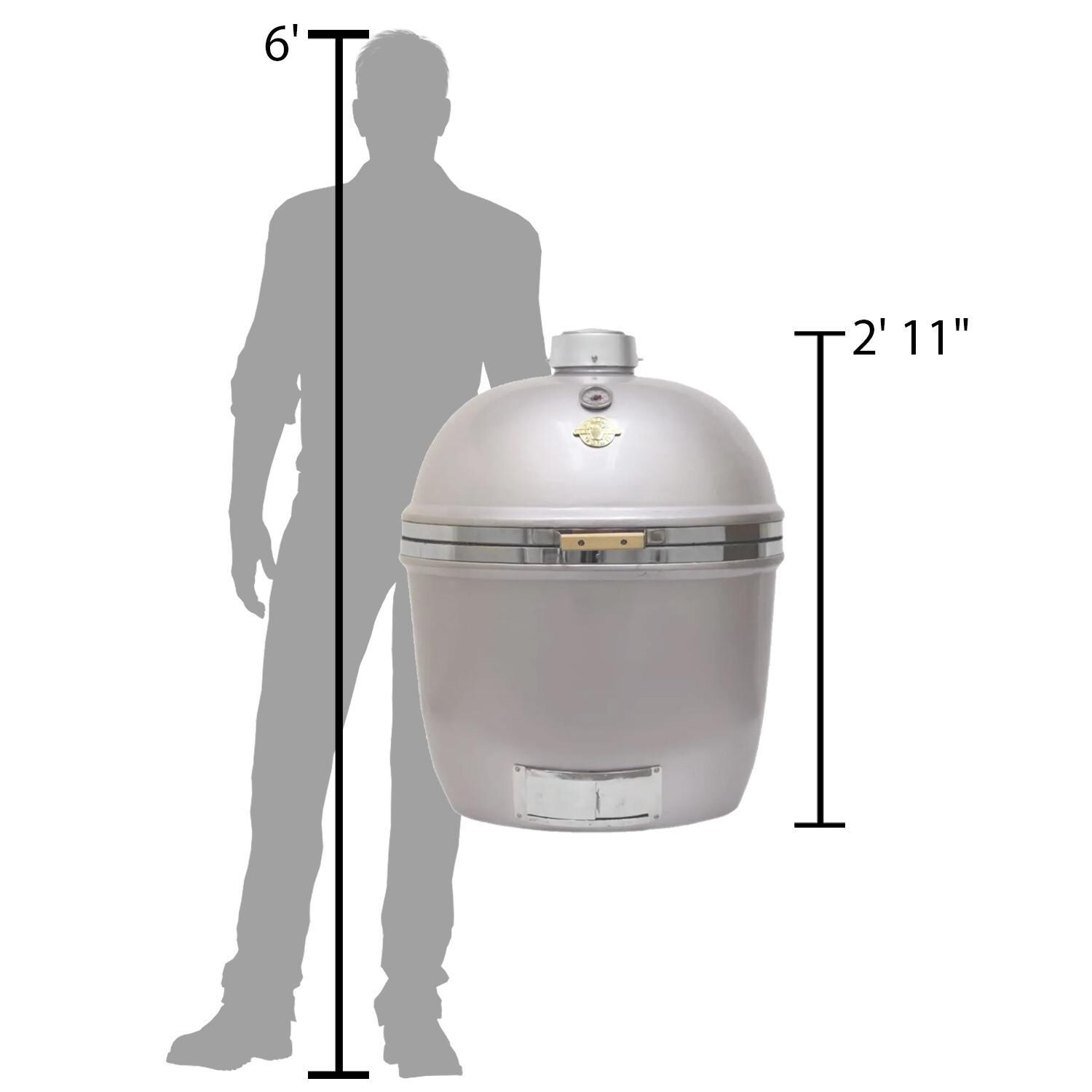 Grill - Scale for Size Dome GCXL-SV | Infinity Series XL Kamado Grill - Scale for Size thumbnail