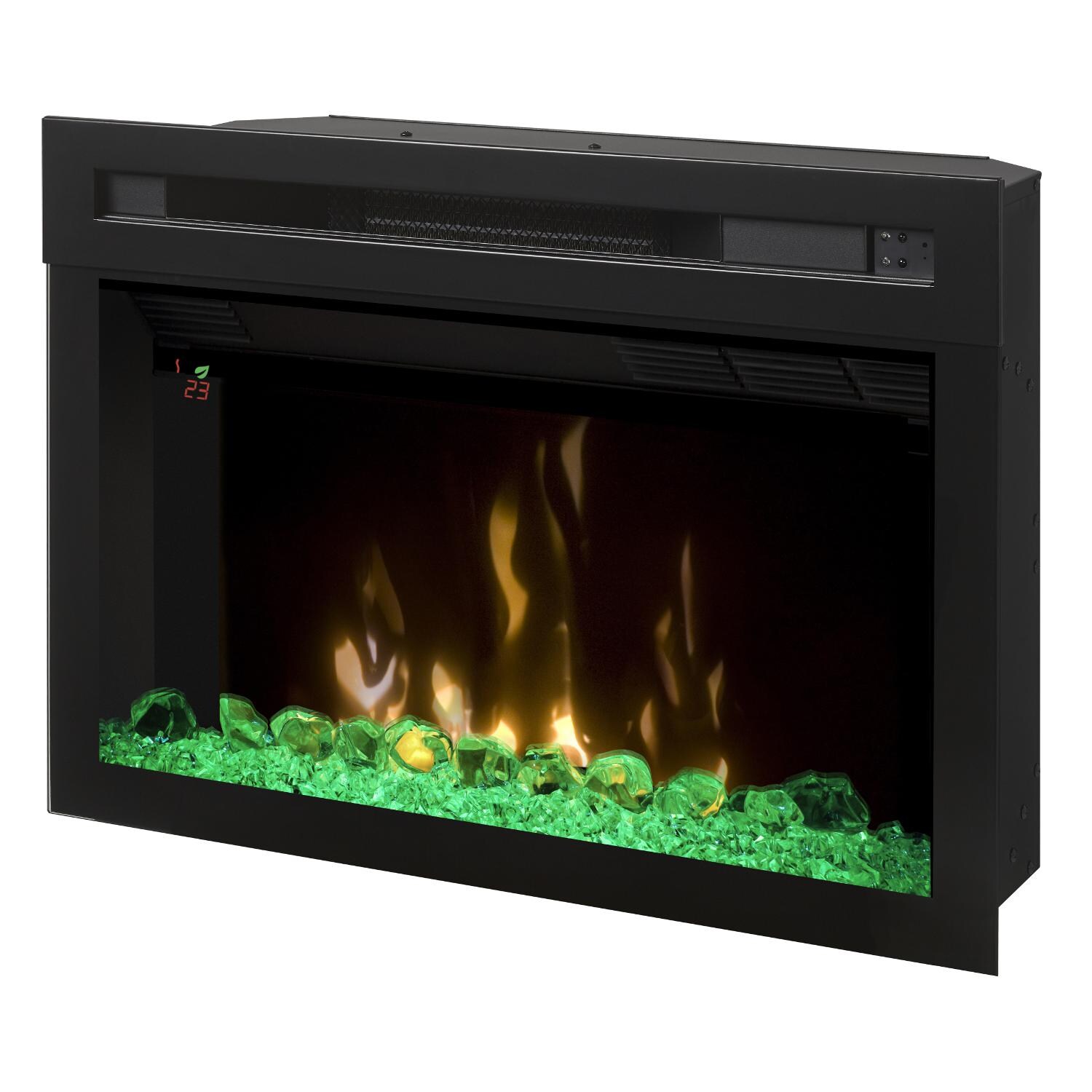PF2325HG - 25-Inch Multi-Fire XD Electric Firebox - Acrylic Ice Embers - Green thumbnail