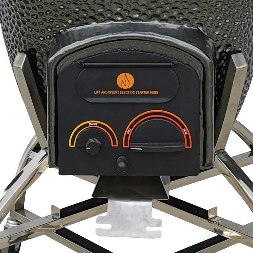 Vision XD-702MG Elite Series Kamado Grill - ProZone Features Color Coded Smoking And Grill Knobs thumbnail