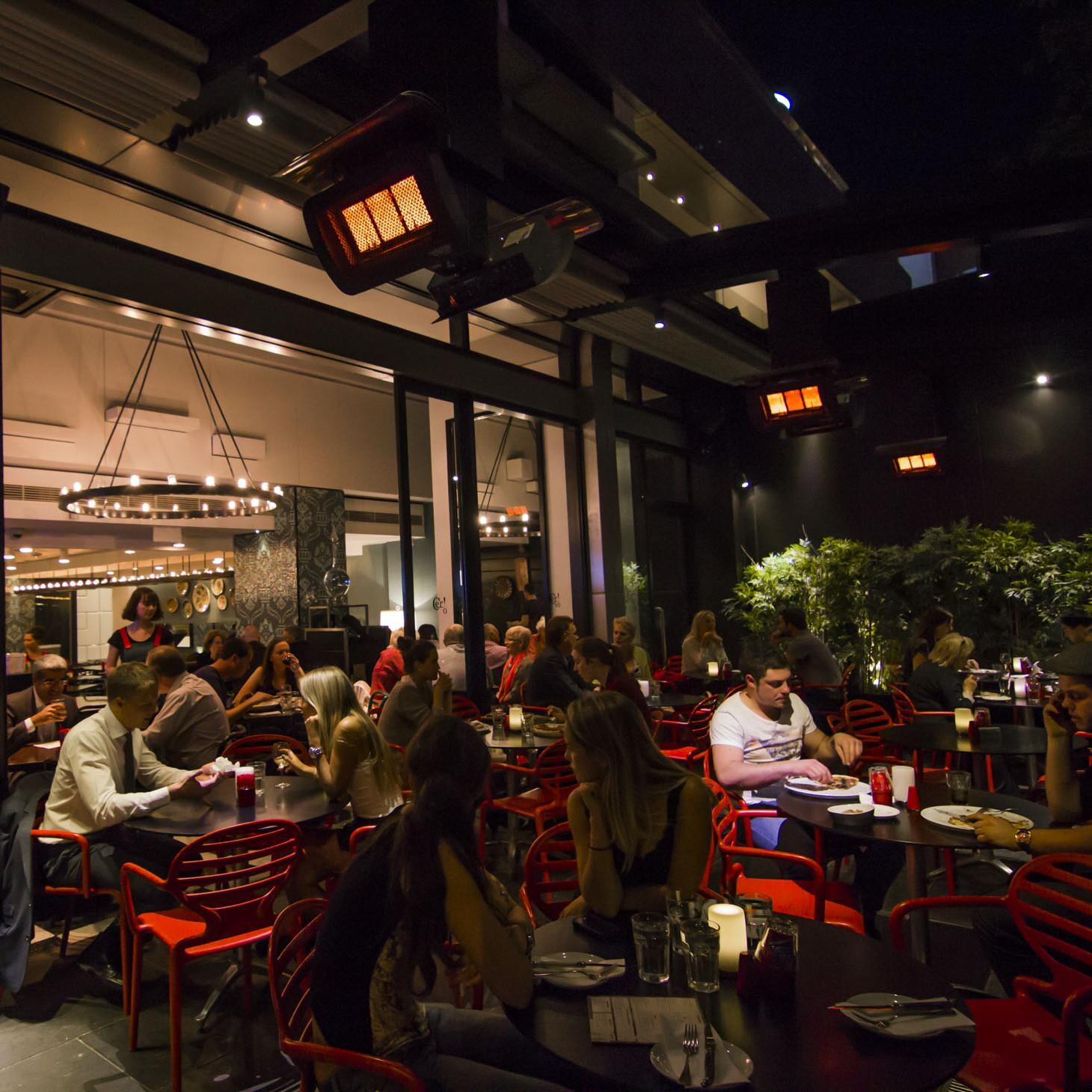 Bromic Tungsten 300 Smart-Heat Patio Heater - Commercial Nighttime Outdoor Dining thumbnail