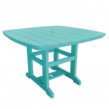 Pawleys Island 46 x 72 Poly Lumber Patio Dining Table - Turquoise