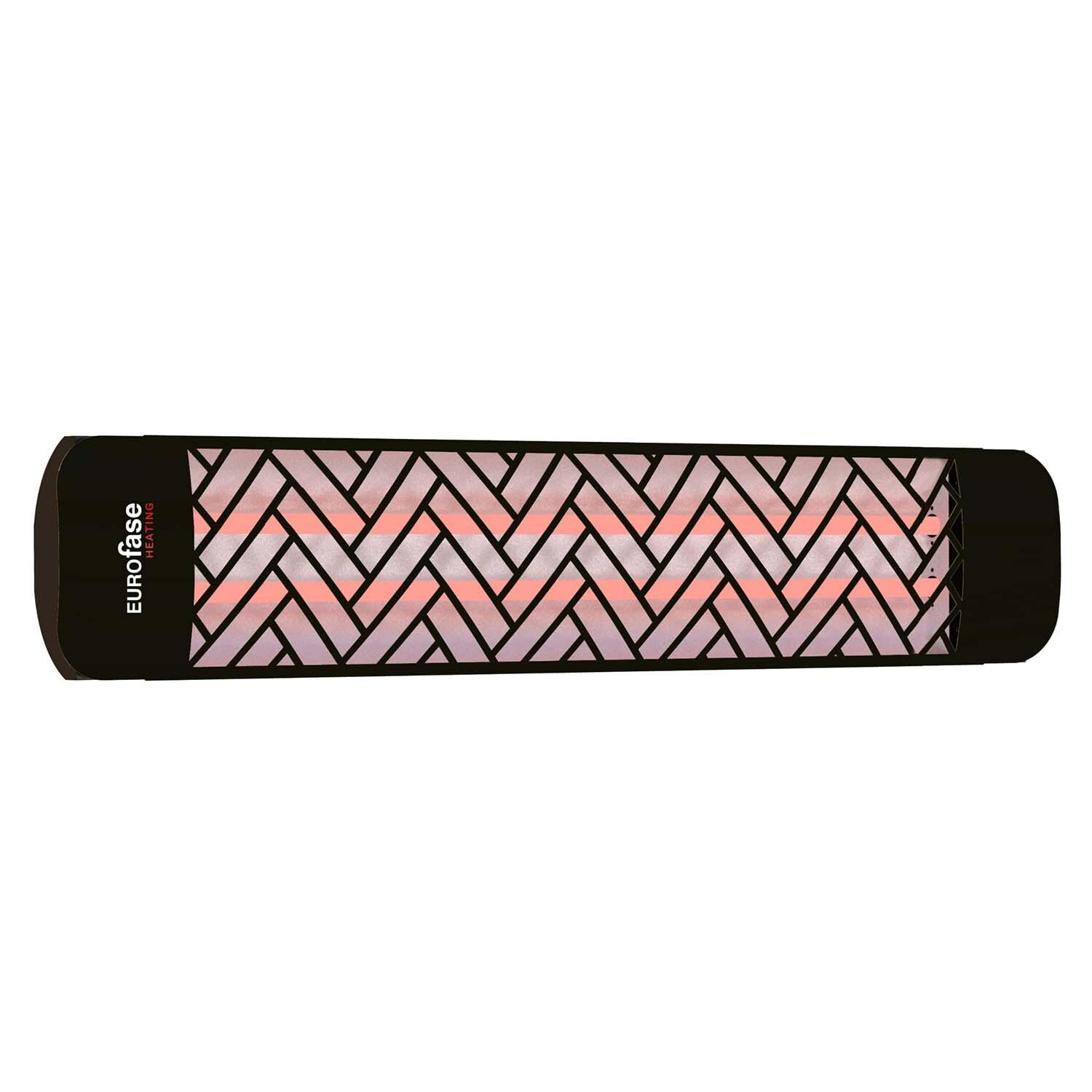 Eurofase Chevron EF40/EF50 Decor Plate Kit For 4000 & 5000 Watt Heaters - Black - EF39DCB1