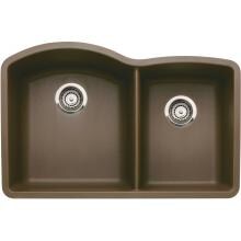 Blanco Diamond 32 X 20 Silgranit II 1-3/4 Double Bowl Undermount Sink - Cafe Brown - 440177 image