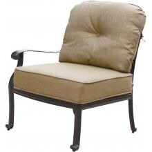 Darlee Elisabeth Cast Aluminum Patio Sectional Arm Chair - Left Facing image