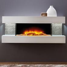 Evolution Fires FWVPW Vegas Petite 48-Inch Wall Mount Electric Fireplace - White