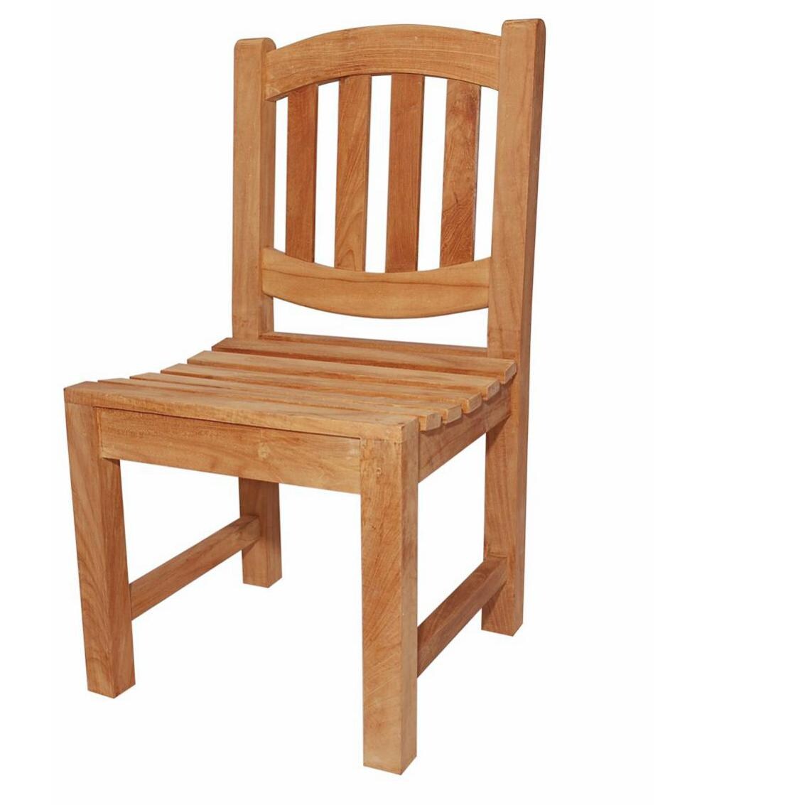 Anderson Teak Kingston Teak Patio Dining Side Chair BBQGuys